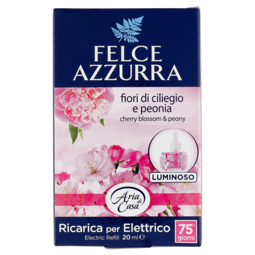 FELCE AZZURRA Peony & Cherry Blossom elektriskā gaisa atsvaidzinātāja rezerve 20ml