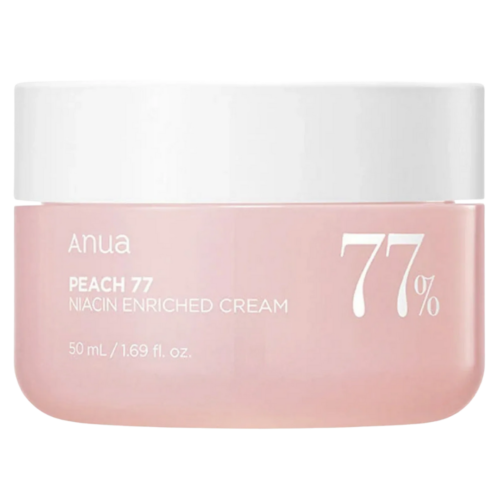 ANUA Peach 77% mitrinošs krēms sejas ādai ar persiku ekstraktu un niacinamīdu 50ml