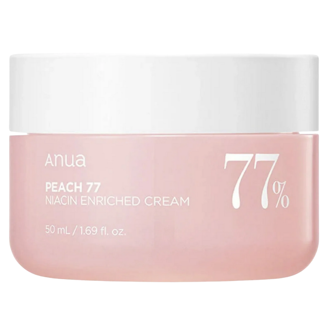 ANUA Peach 77% mitrinošs krēms sejas ādai ar persiku ekstraktu un niacinamīdu 50ml