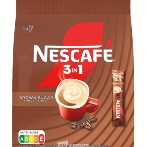NESCAFE 3in1 Brown Sugar kafijas dzēriens 165g