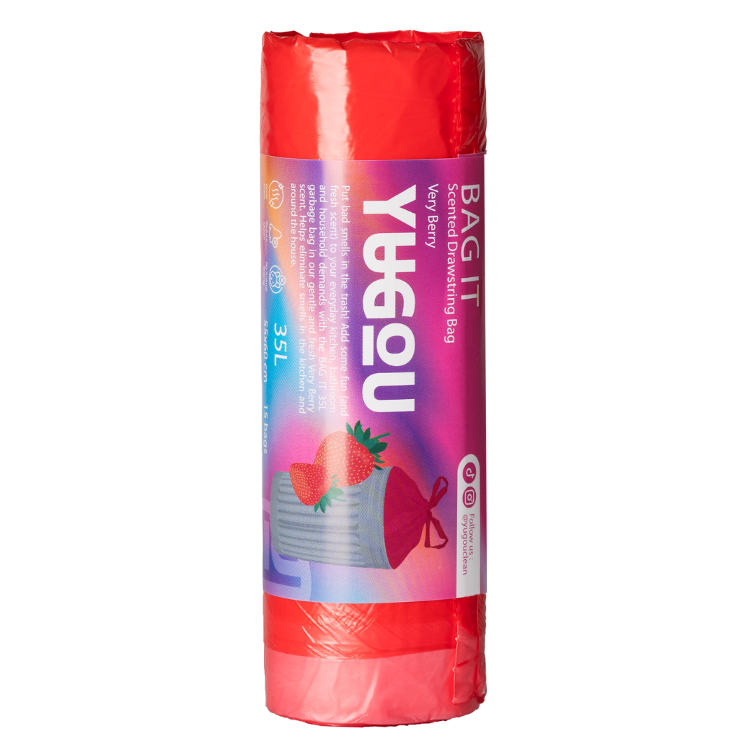 YUGOU atkritumu maisi ar rokturiem un ogu aromātu 35L, 15gab