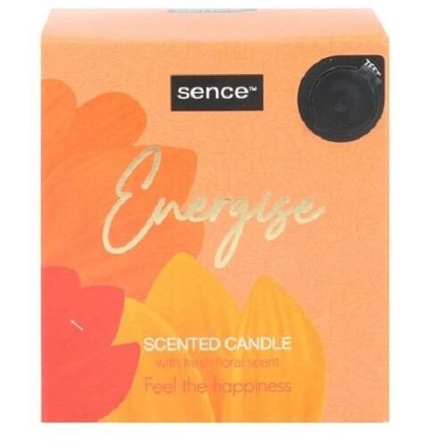 Sence Energise aromatizēta svece ar svaigu ziedu smaržu 125g