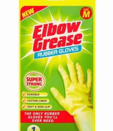 Elbow Grease gumijas cimdi, M izmērs