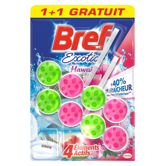 Bref Power Hawai tualetes poda skalošanas bloki 2x50g