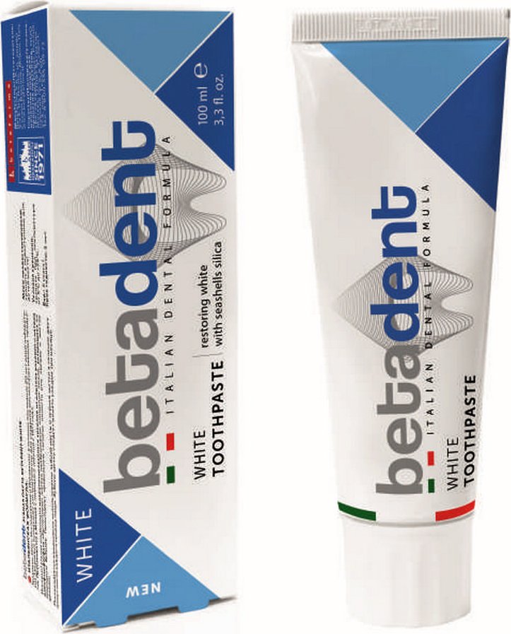 Betadent White Action baltinoša zobu pasta 100ml
