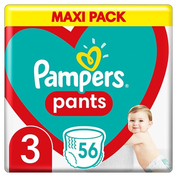 Pampers pants #3 Maxi x56 biksītes (6-11kg)