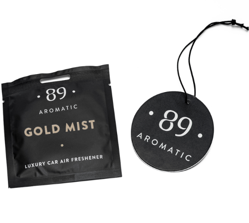 89 AROMATIC Gold Mist papīra gaisa atsvaidzinātājs