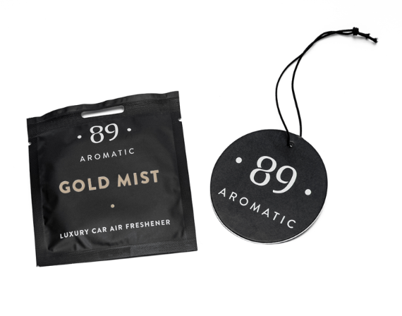 89 AROMATIC Gold Mist papīra gaisa atsvaidzinātājs