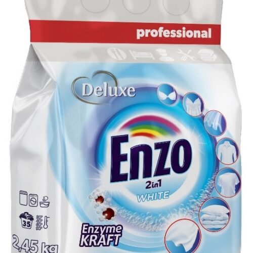 DELUXE Enzo Professional 2in1 pulveris baltai veļai x35 2.45kg