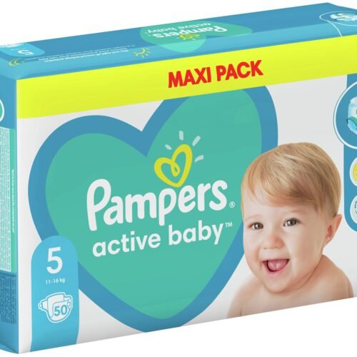 Pampers Active Baby MAXI pack autiņbiksītes S5, 50gab