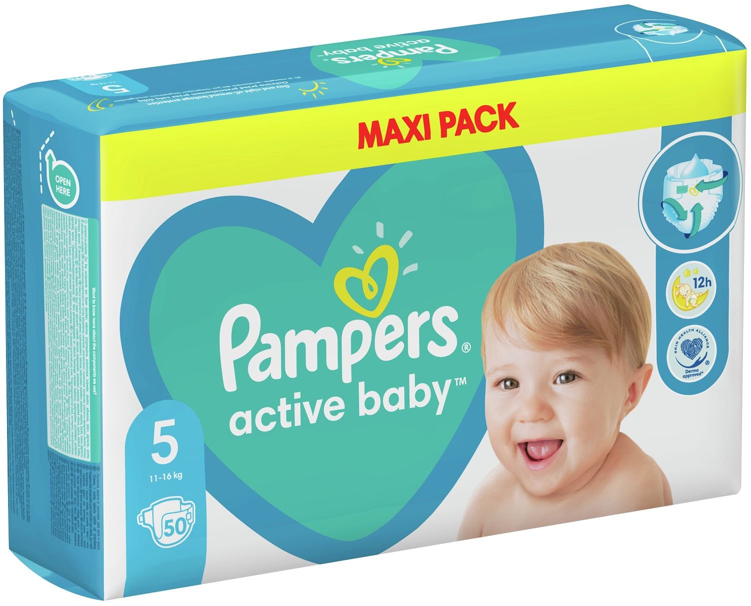 Pampers Active Baby MAXI pack autiņbiksītes S5, 50gab