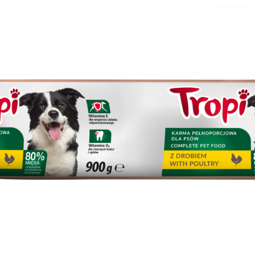 TROPI desa suņiem ar mājputnu gaļu 900g