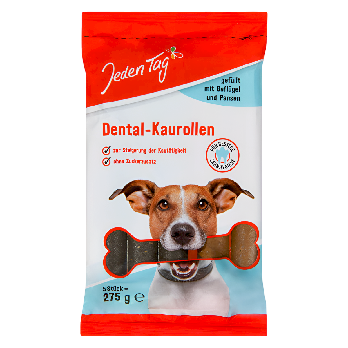 JEDEN TAG Dental kārums suņiem ar mājputnu gaļu 5gab