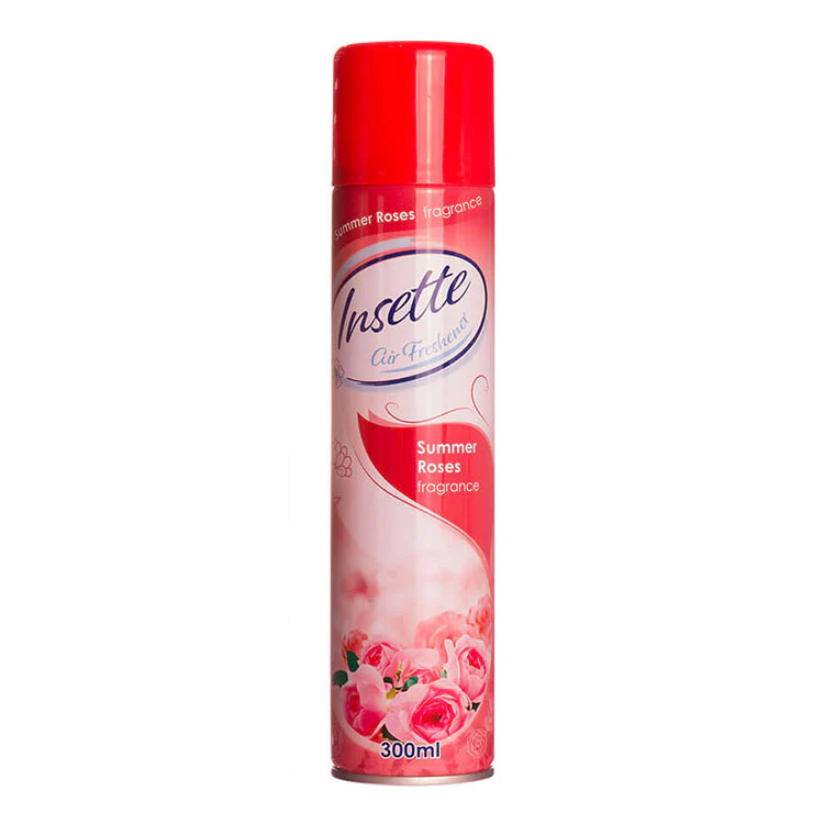 INSETTE gaisa atsvaidzinātājs ar rožu aromātu 300ml