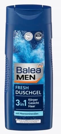 Balea Men 3in1 atsvaidzinoša dušas želeja - šampūns 300ml