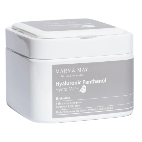 MARY&MAY Hyaluronic Panthenol mitrinošas auduma maskas sejai 30gab