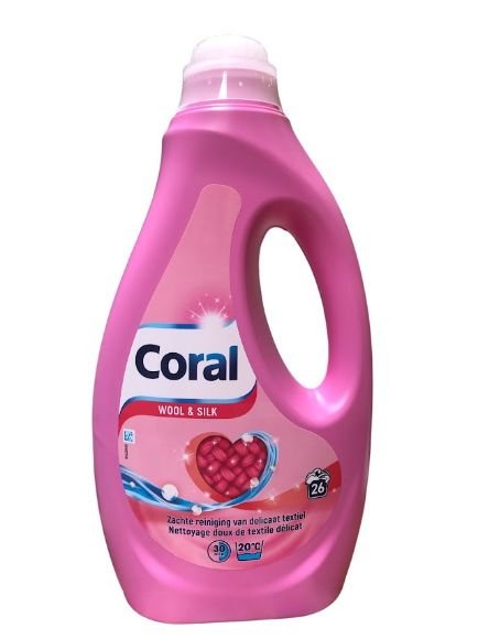 CORAL Wool & Silk veļas mazgāšanas līdzeklis (26x) 1,17L