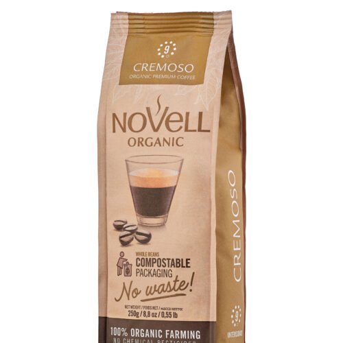 Novell Cremoso BIO kafijas pupiņas 250 g
