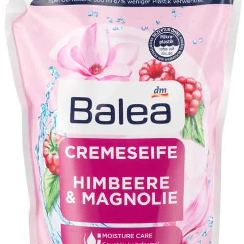 Balea šķidro ziepju rezerve ar aveņu un magnoliju ziedu smaržu 500ml