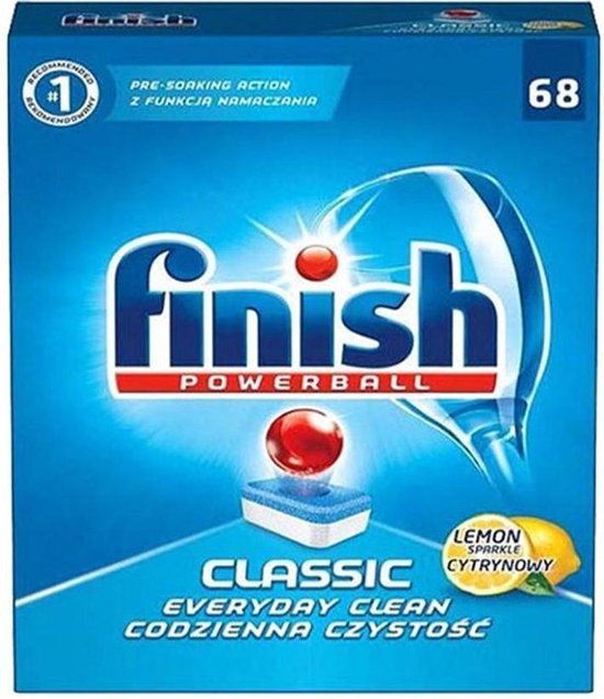 Finish Classic trauku mazgāšanas tabletes ar citronu smaržu 68gab, 1.11kg