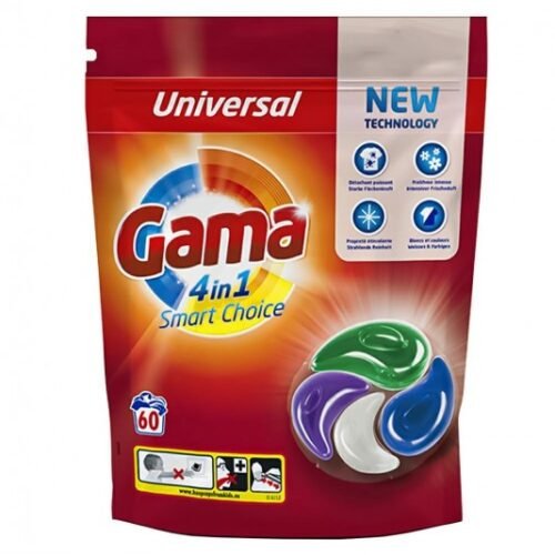 Gama Vizir Universal 4in1 veļas mazgāšanas kapsulas 60x