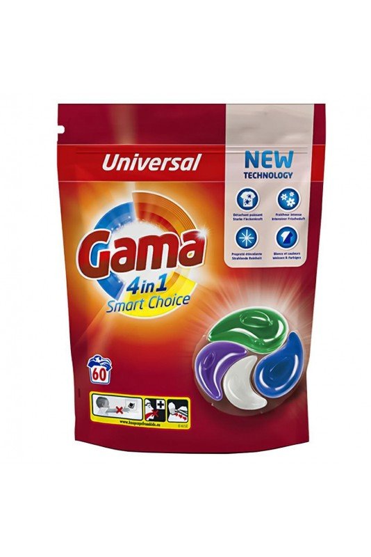 Gama Vizir Universal 4in1 veļas mazgāšanas kapsulas 60x
