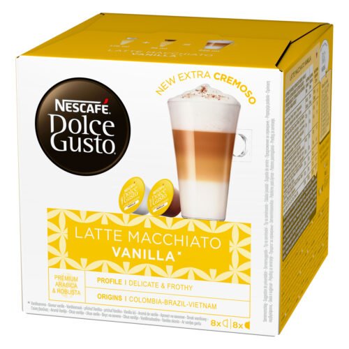 D.Gusto Latte Macchiato Vanilla Caps x16 153g