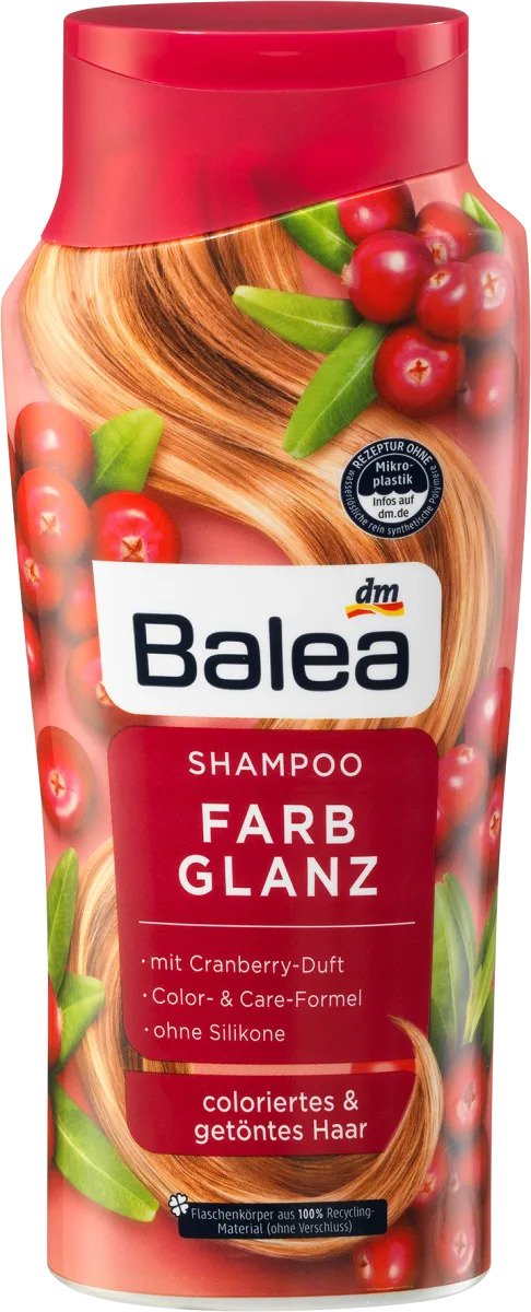 Balea šampūns ar dzērveņu ekstraktu krāsotiem matiem 300ml