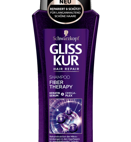 Gliss Kur Fiber Therapy šampūns ar keratīna serumu un omega 250ml