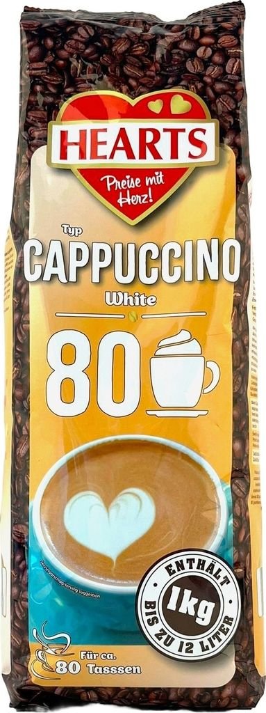 Hearts White Cappuccino maisījums kapučīno pagatavošanai