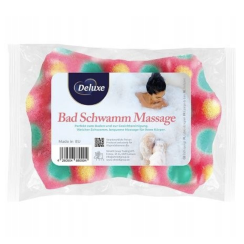 Deluxe Dusch Massage vannas sūklis ar masāžas efektu