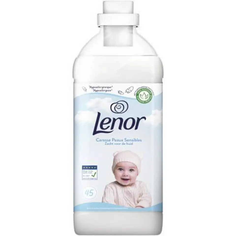 Lenor veļas mīkstinātājs, piemērots jutīgai ādai 1.035L, 45x