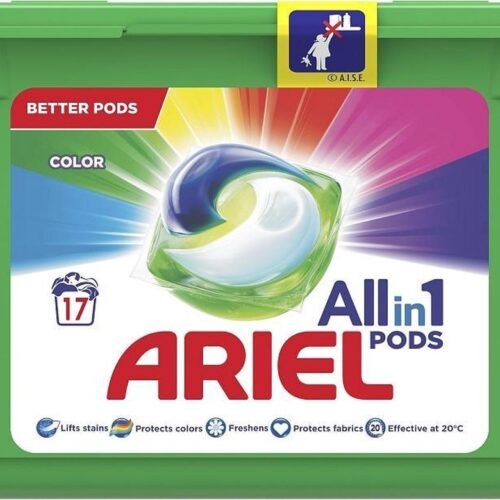 Ariel All in1 Color kapsulas krāsainas veļas mazgāšanai 17x