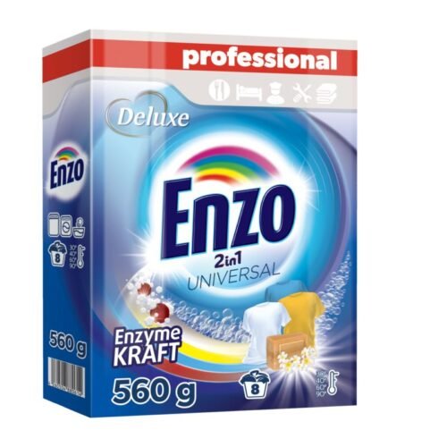DELUXE Enzo Professional Universal pulveris veļai x8 560g