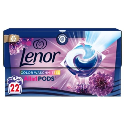 Lenor Amethyst 3in1 veļas mazgāšanas kapsulas krāsainai veļai 22gab