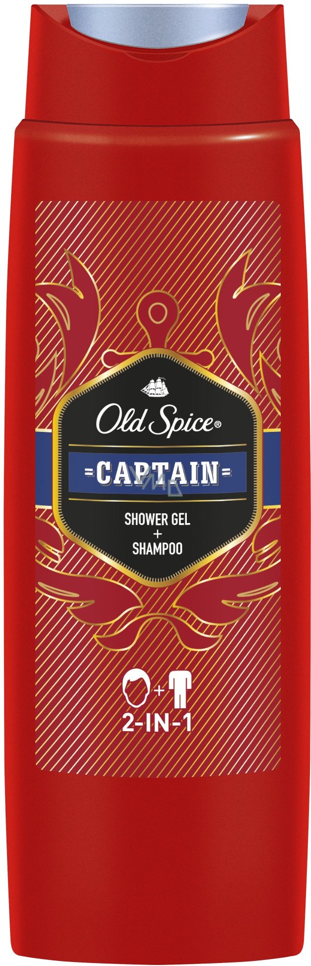 Old Spice 2w1 Capitan vīriešu dušas želeja 250ml