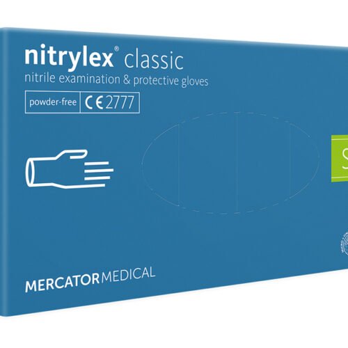 Mercator nitrylex® nitrila cimdi bez pūdera, zili, S izmērs 100gab