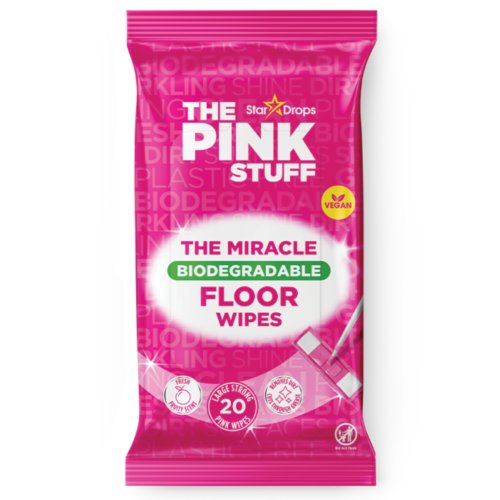 THE PINK STUFF mitrās salvetes grīdas tīrīšanai 20gab