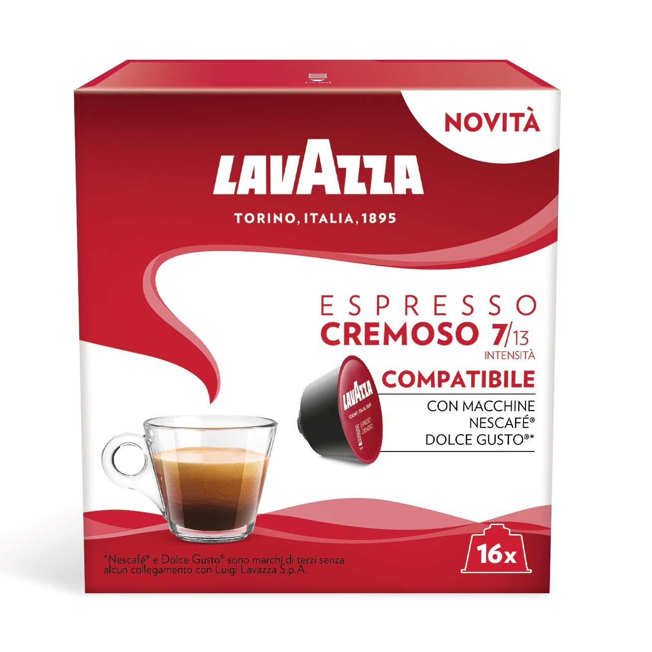 Lavazza Espresso Cremoso Dolce Gusto kafijas kapsulas (16) 128g