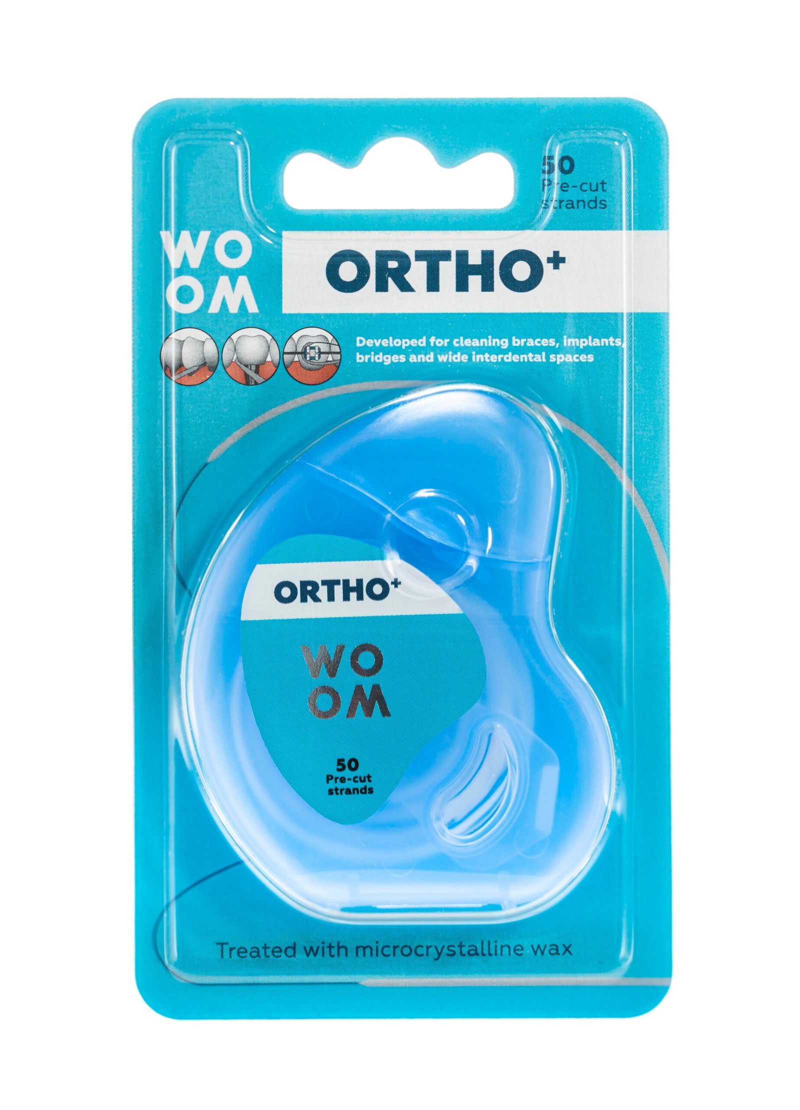 WOOM Ortho zobu diegs 50gab