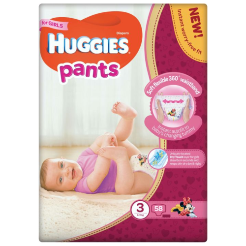 Huggies Pants Girl 3 (6-11kg) 58gb.