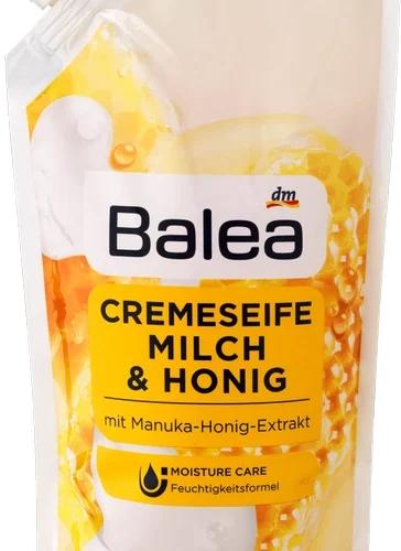 Balea šķidrās ziepes ar piena un medus aromātu 500ml