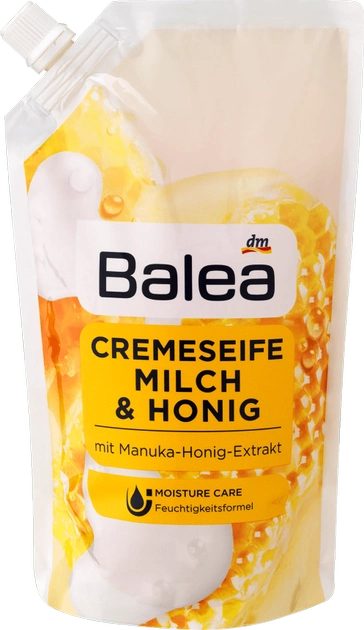 Balea šķidrās ziepes ar piena un medus aromātu 500ml