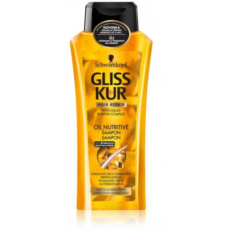 Gliss Kur Oil Nutritive šampūns sašķeltu matu galiem 250ml