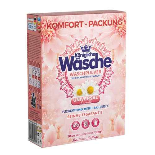 KONIGLICHE WASCHE Universal veļas mazgāšanas pulveris (100x) 7kg