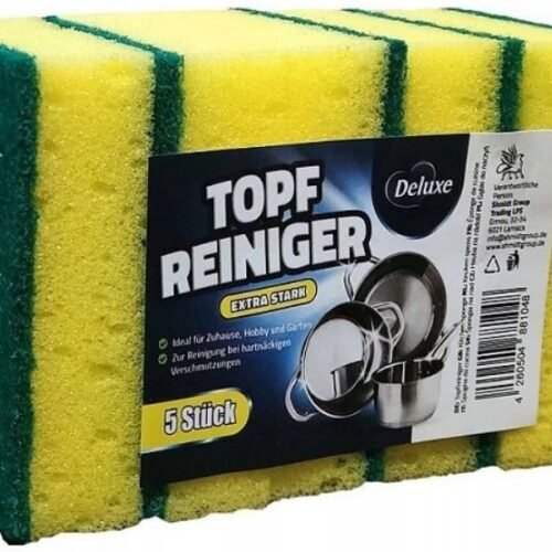 Deluxe Topfreiniger švammes trauku mazgāšanai 5gab