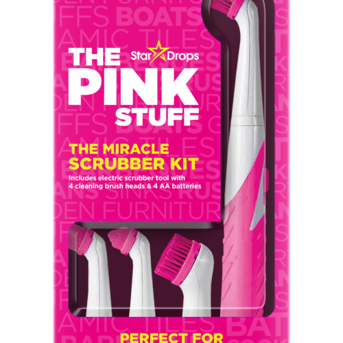 The Pink Stuff elektriskā tīrīšanas birste ar 4 maināmiem uzgaļiem