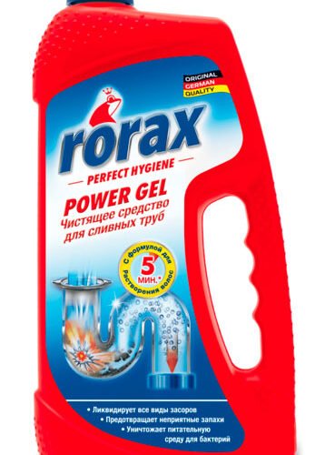 RORAX Power gel cauruļu tīrīšanas līdzeklis 1l