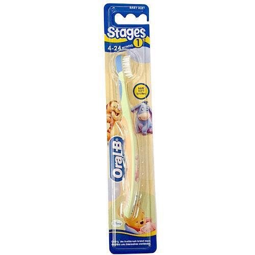 Oral-B Winnie The Pooh ļoti mīksta zobu birste zīdaiņiem 0-2 gadi