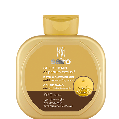 Sairo Gold vannas un dušas želeja ar ekskluzīvu aromātu 750ml